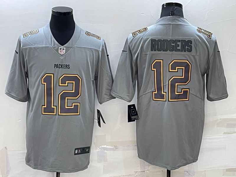 Men Green Bay Packers #12 Rodgers Grey 2022 Nike Limited Vapor Untouchable NFL Jerseys